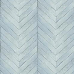 Organic Textures Chevron Wood Turquoise Wallpaper