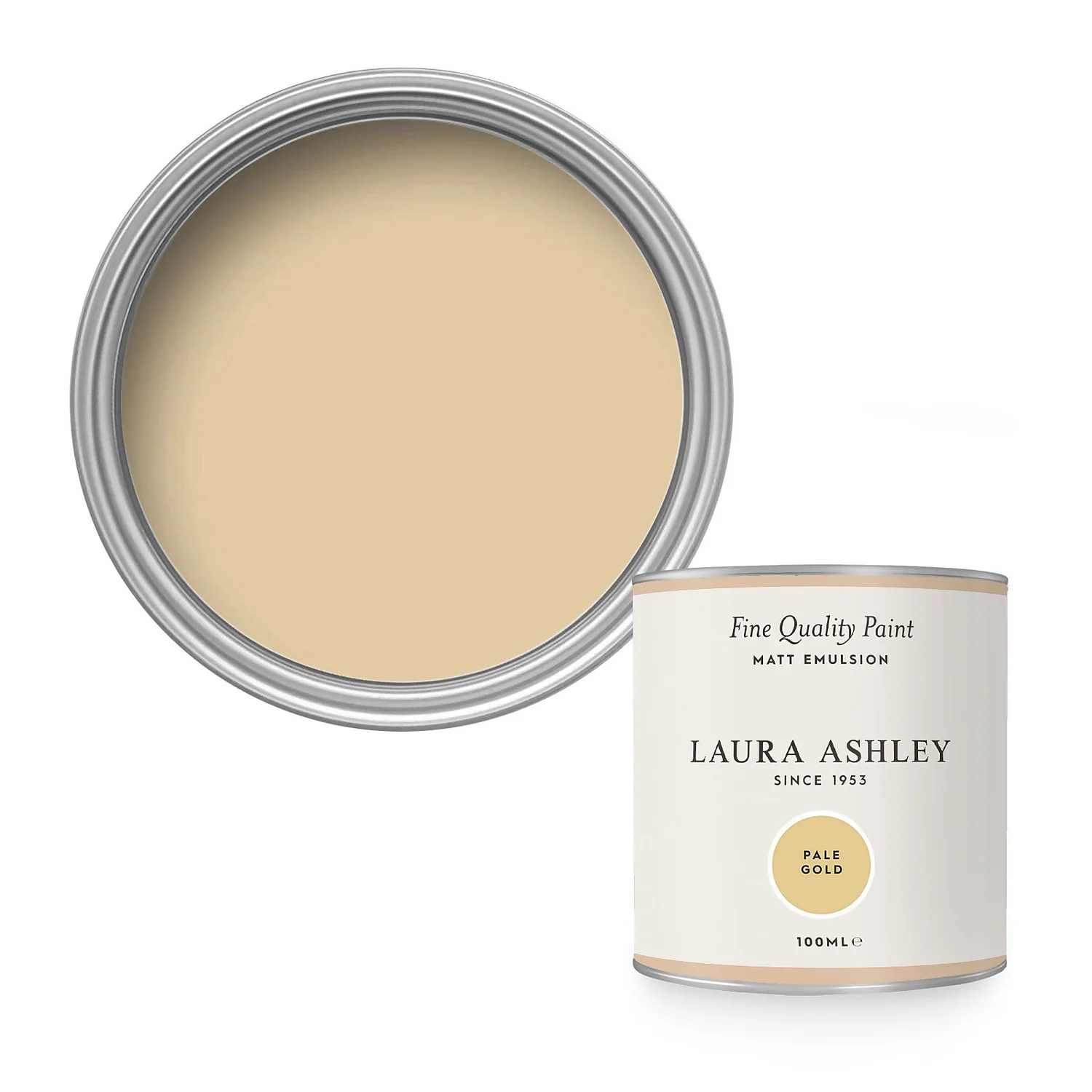 Laura Ashley Matt Emulsion Paint Pale Gold Tester 100ml 2 Laura Ashley Matt Emulsion Paint Pale Gold Tester 100ml