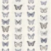 Organic Textures Jewel Butterflies Blue Wallpaper Sample -Paint Store 13135611 9114871560147257