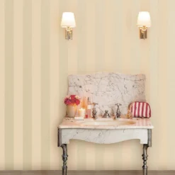 Laura Ashley Lille Pearlescent Stripe Linen Wallpaper -Paint Store 13135783 3564871508501669