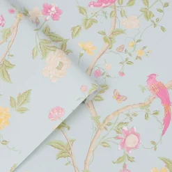 Laura Ashley Summer Palace Duck Egg Wallpaper -Paint Store 13135846 1074871509398462