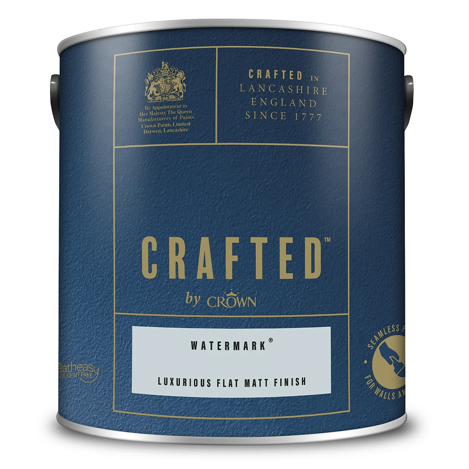 CRAFTED™ By Crown Flat Matt Interior Wall, Ceiling And Wood Paint Watermark® - 2.5L 5 CRAFTED™ By Crown Flat Matt Interior Wall, Ceiling And Wood Paint Watermark® - 2.5L - Image 3