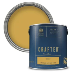 CRAFTED⢠By Crown Flat Matt Interior Wall, Ceiling And Wood Paint YarnŽ - 2.5L