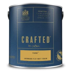 CRAFTED™ By Crown Flat Matt Interior Wall, Ceiling And Wood Paint Yarn® - 2.5L -Paint Store 13167128 3654881156304203