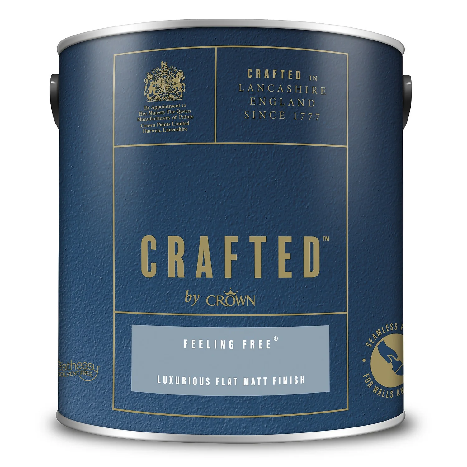 CRAFTED™ By Crown Flat Matt Interior Wall, Ceiling And Wood Paint Feeling Free® - 2.5L 5 CRAFTED™ By Crown Flat Matt Interior Wall, Ceiling And Wood Paint Feeling Free® - 2.5L - Image 3