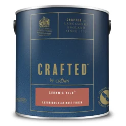 CRAFTED™ By Crown Flat Matt Interior Wall, Ceiling And Wood Paint Ceramic Kiln® - 2.5L 10 CRAFTED™ By Crown Flat Matt Interior Wall, Ceiling And Wood Paint Ceramic Kiln® - 2.5L -Paint Store 13167140 9244881110278899