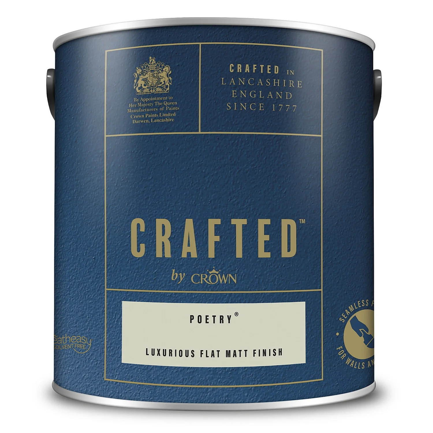 CRAFTED™ By Crown Flat Matt Interior Wall, Ceiling And Wood Paint Poetry® - 2.5L 5 CRAFTED™ By Crown Flat Matt Interior Wall, Ceiling And Wood Paint Poetry® - 2.5L - Image 3