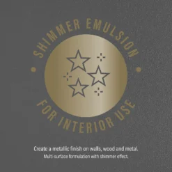 CRAFTED™ By Crown Lustrous Metallic Interior Wall And Wood Paint Striking - 1.25L -Paint Store 13167165 1384881160275003