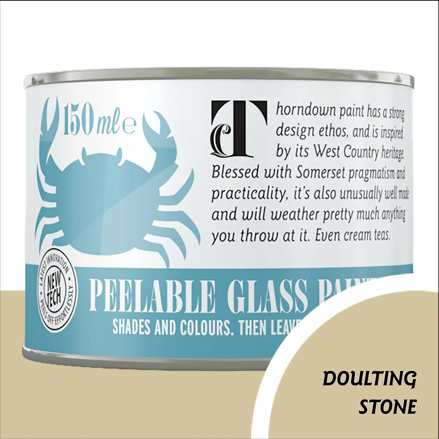 Thorndown Doulting Stone Peelable Glass Paint 150ml 3 Thorndown Doulting Stone Peelable Glass Paint 150ml