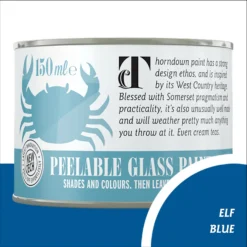 Thorndown Elf Blue Peelable Glass Paint 150ml