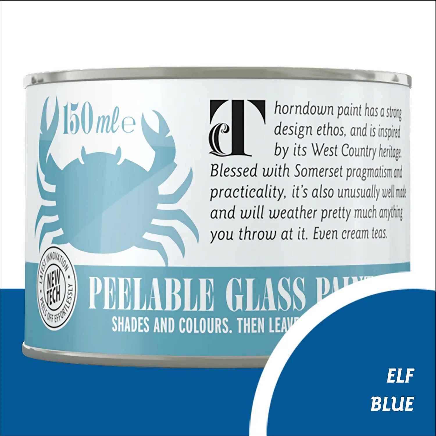 Thorndown Elf Blue Peelable Glass Paint 150ml 3 Thorndown Elf Blue Peelable Glass Paint 150ml