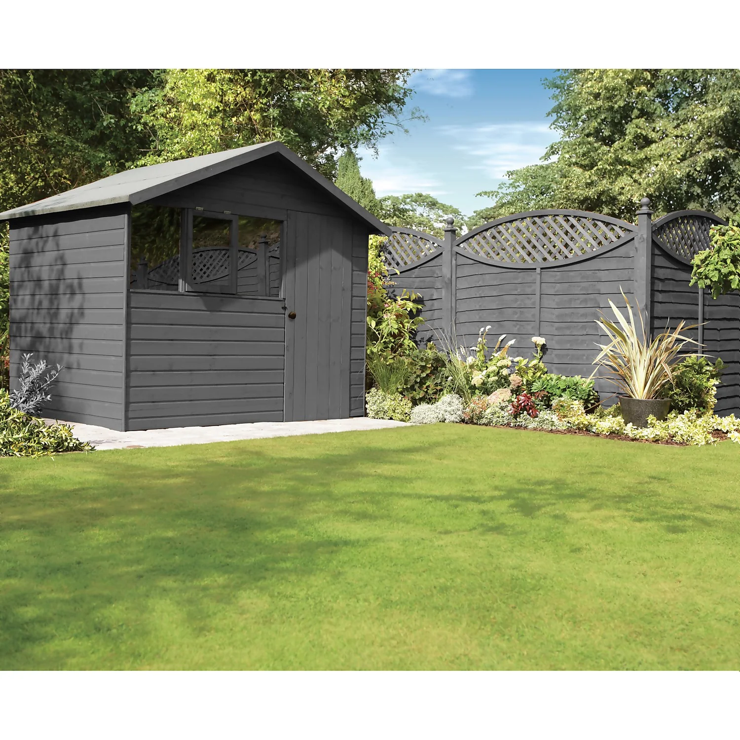 Ronseal One Coat Fence Life Charcoal Grey 5L 4 Ronseal One Coat Fence Life Charcoal Grey 5L - Image 2