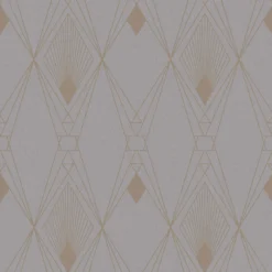 Next Deco Geometric Grey Wallpaper