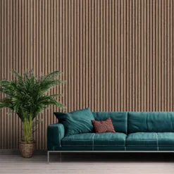 Belgravia Décor Wood Slat Textured Walnut Wallpaper -Paint Store 13909699 1935034583594239