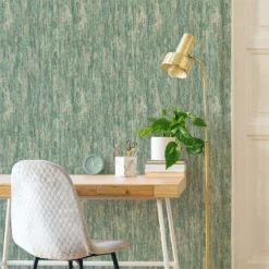 Belgravia Décor Retreat Distressed Textured Green Wallpaper -Paint Store 13909702 4604981688803464