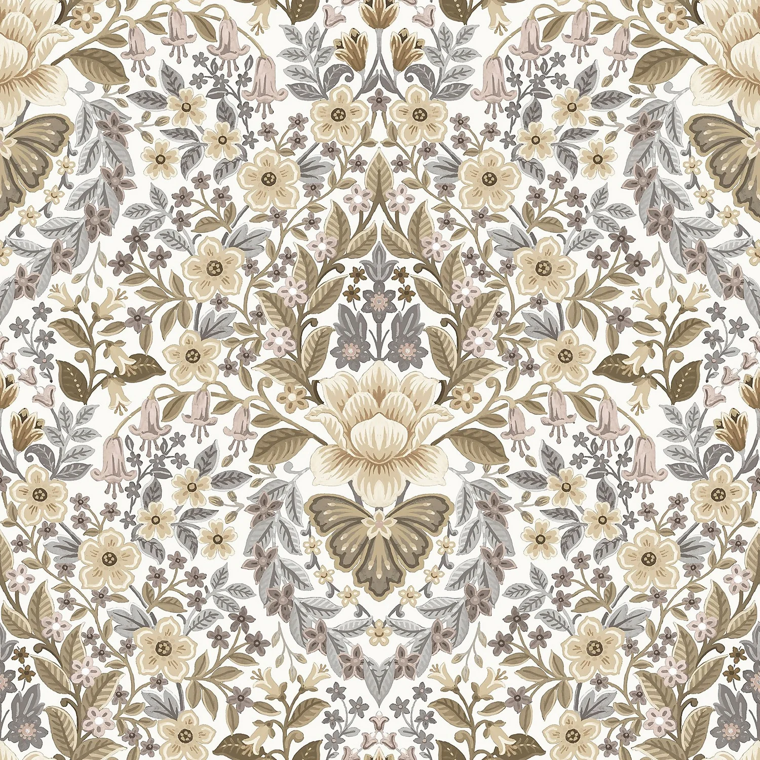 Galerie Floral Paisley Neutral Wallpaper 3 Galerie Floral Paisley Neutral Wallpaper