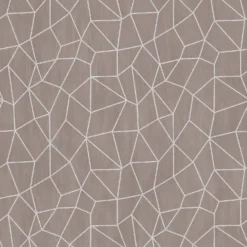 Galerie Geometric Metallic Taupe Wallpaper