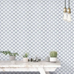 Galerie Honeycomb Trellis Blue Wallpaper -Paint Store 13910547 4454994884249257