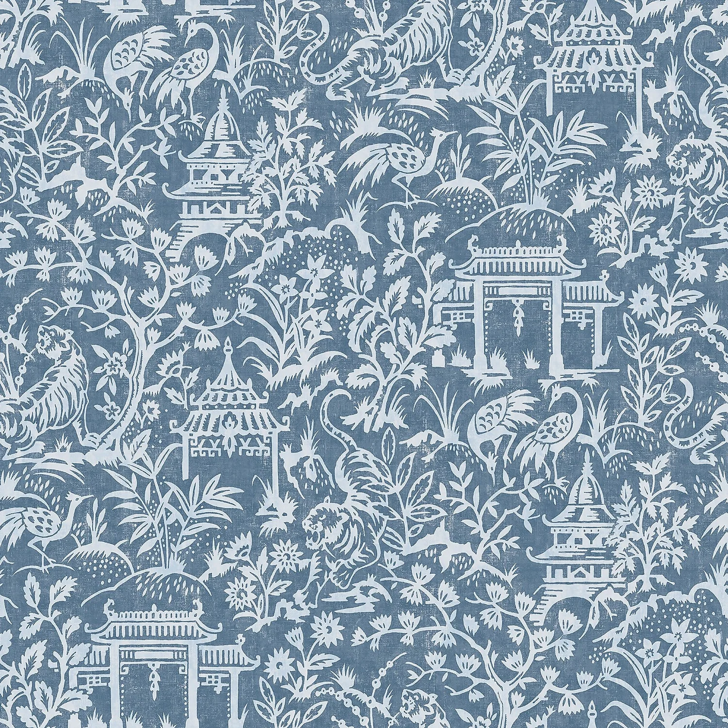 Galerie Chinese Toile Blue A4 Wallpaper Sample 3 Galerie Chinese Toile Blue A4 Wallpaper Sample
