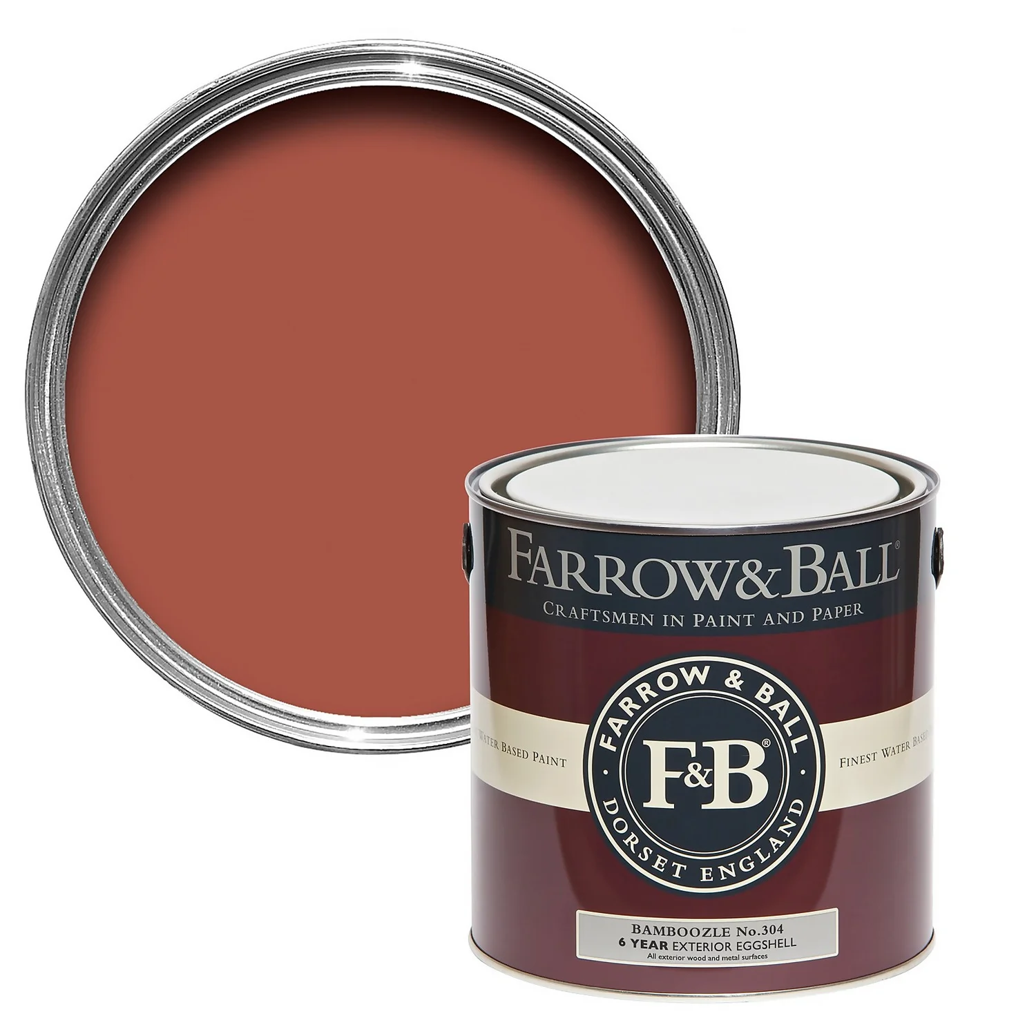 Farrow & Ball Exterior Eggshell Paint No.304 Bamboozle - 2.5L 3 Farrow & Ball Exterior Eggshell Paint No.304 Bamboozle - 2.5L
