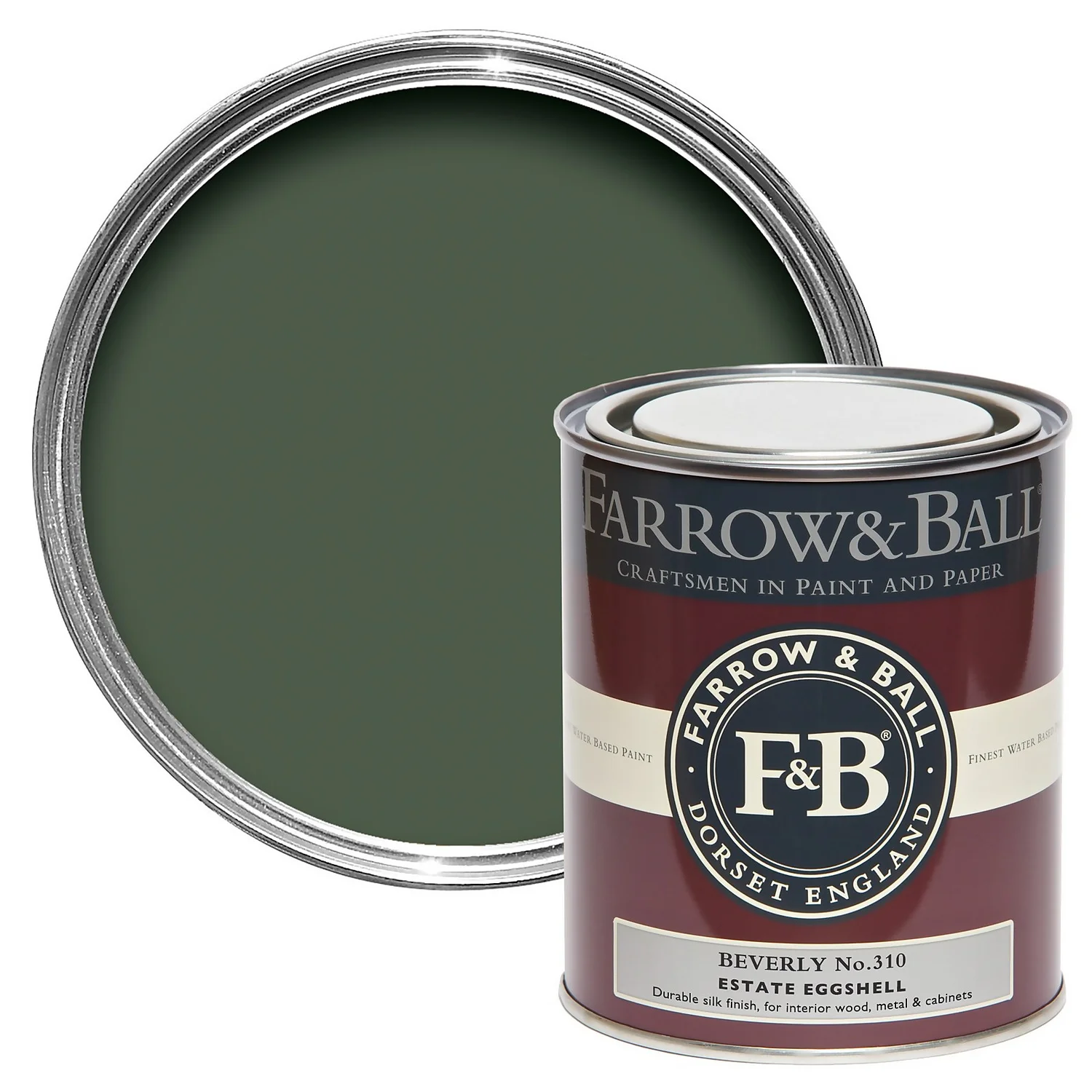 Farrow & Ball Estate Eggshell Paint No.310 Beverly - 750ml 3 Farrow & Ball Estate Eggshell Paint No.310 Beverly - 750ml
