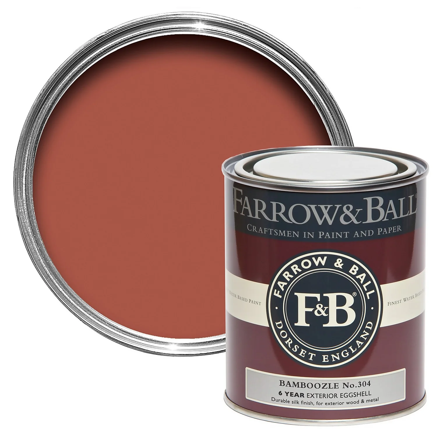 Farrow & Ball Exterior Eggshell Paint No.304 Bamboozle - 750ml 3 Farrow & Ball Exterior Eggshell Paint No.304 Bamboozle - 750ml