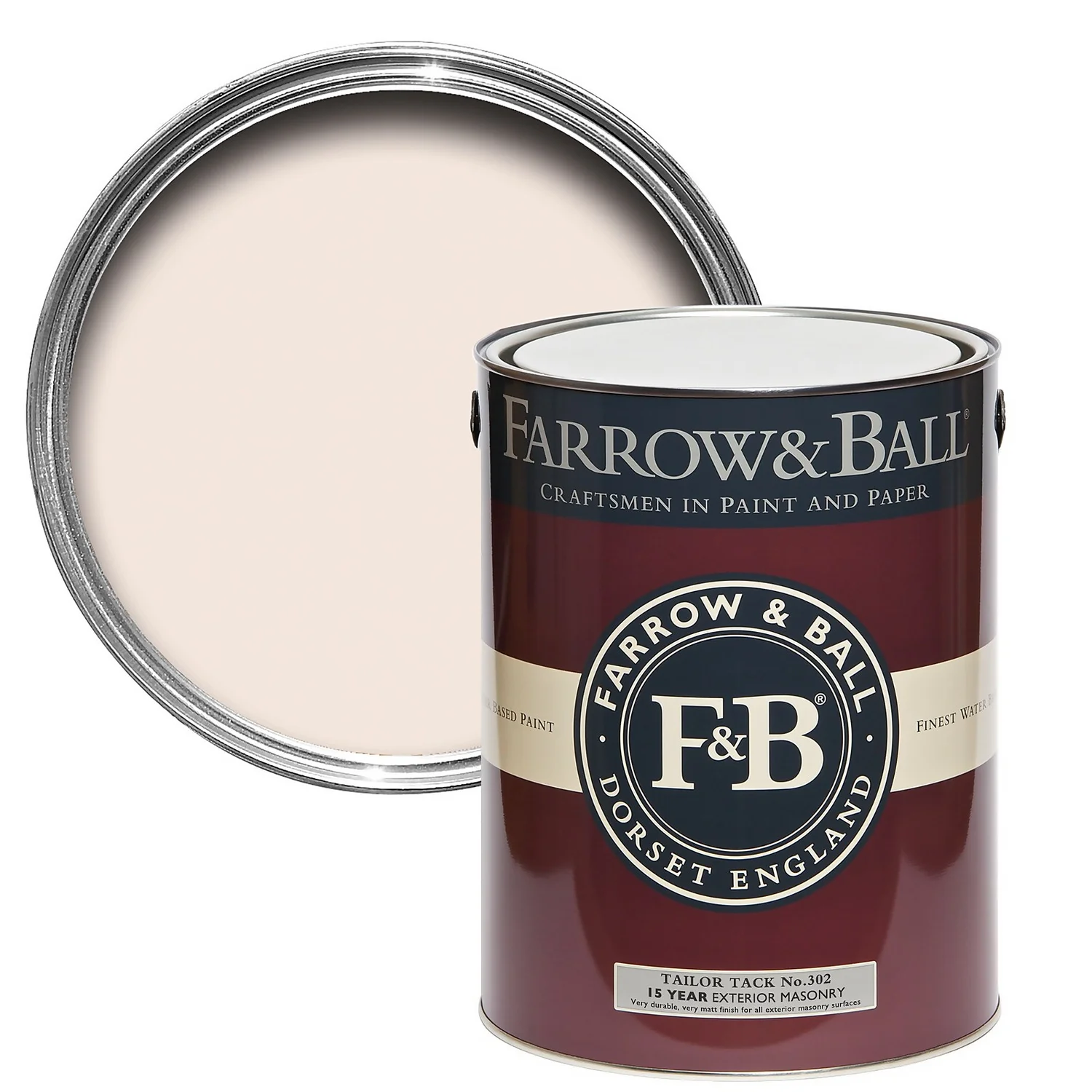 Farrow & Ball Exterior Masonry Paint No.302 Tailor Tack - 5L 3 Farrow & Ball Exterior Masonry Paint No.302 Tailor Tack - 5L