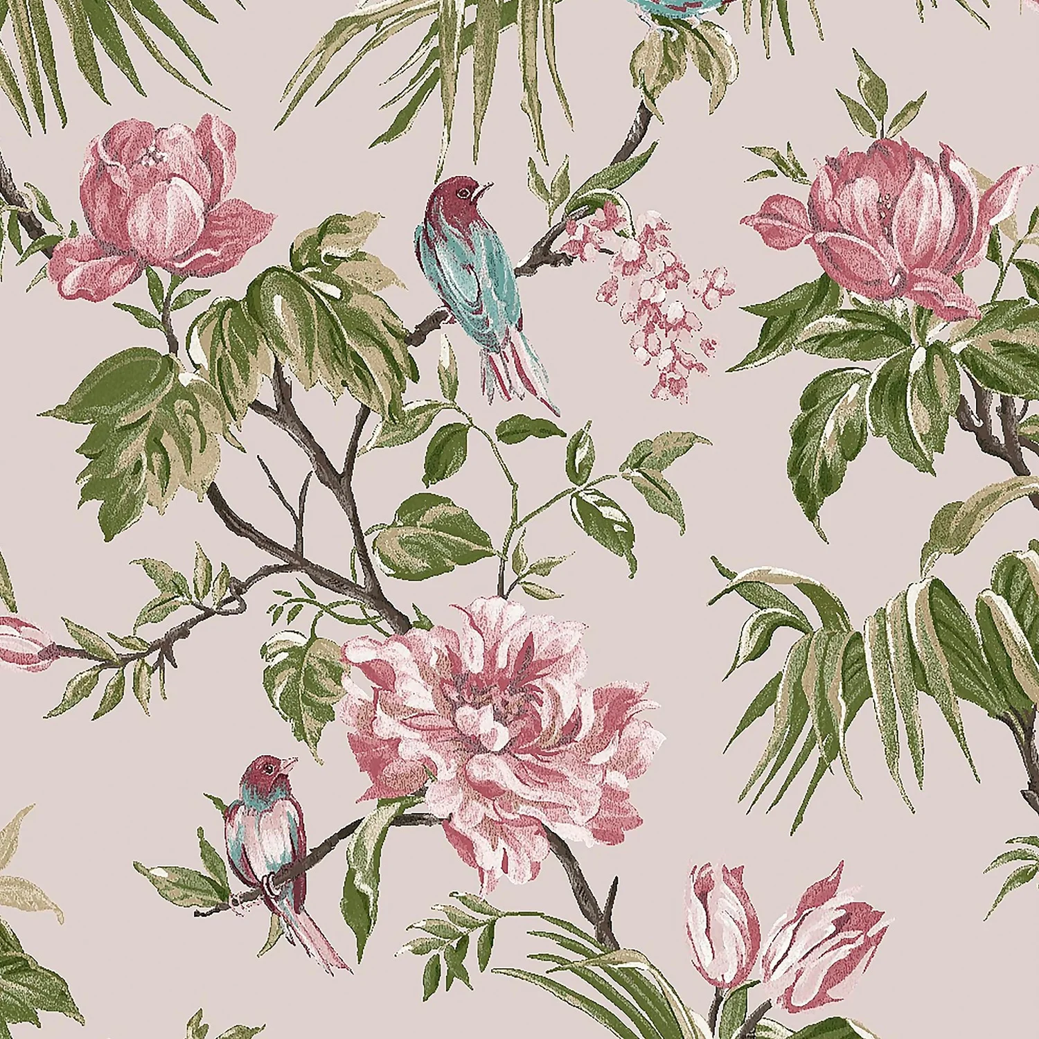Next Birds & Blooms Mauve Wallpaper 3 Next Birds & Blooms Mauve Wallpaper