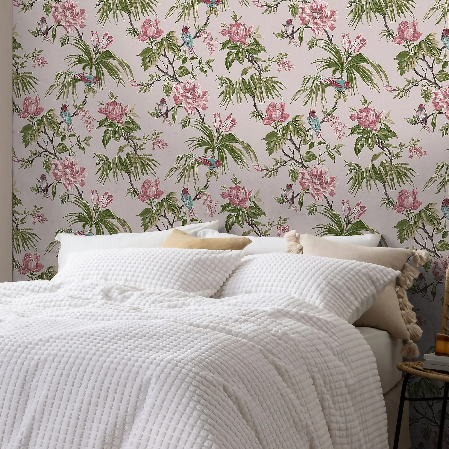 Next Birds & Blooms Mauve Wallpaper 4 Next Birds & Blooms Mauve Wallpaper - Image 2