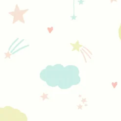 Next Moon & Stars Pastel Wallpaper -Paint Store 13956085 1324998026315445