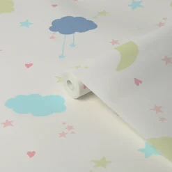 Next Moon & Stars Pastel Wallpaper -Paint Store 13956085 2064998026269296