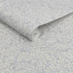 Next Ditsy Leaf Grey Wallpaper -Paint Store 13960874 1614998026753385