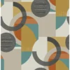 Next Retro Shapes Geo Orange Wallpaper -Paint Store 13960885 2054998026535585