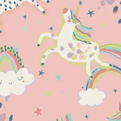 Next Party Unicorn Pink Wallpaper -Paint Store 13960909 8524998027154107