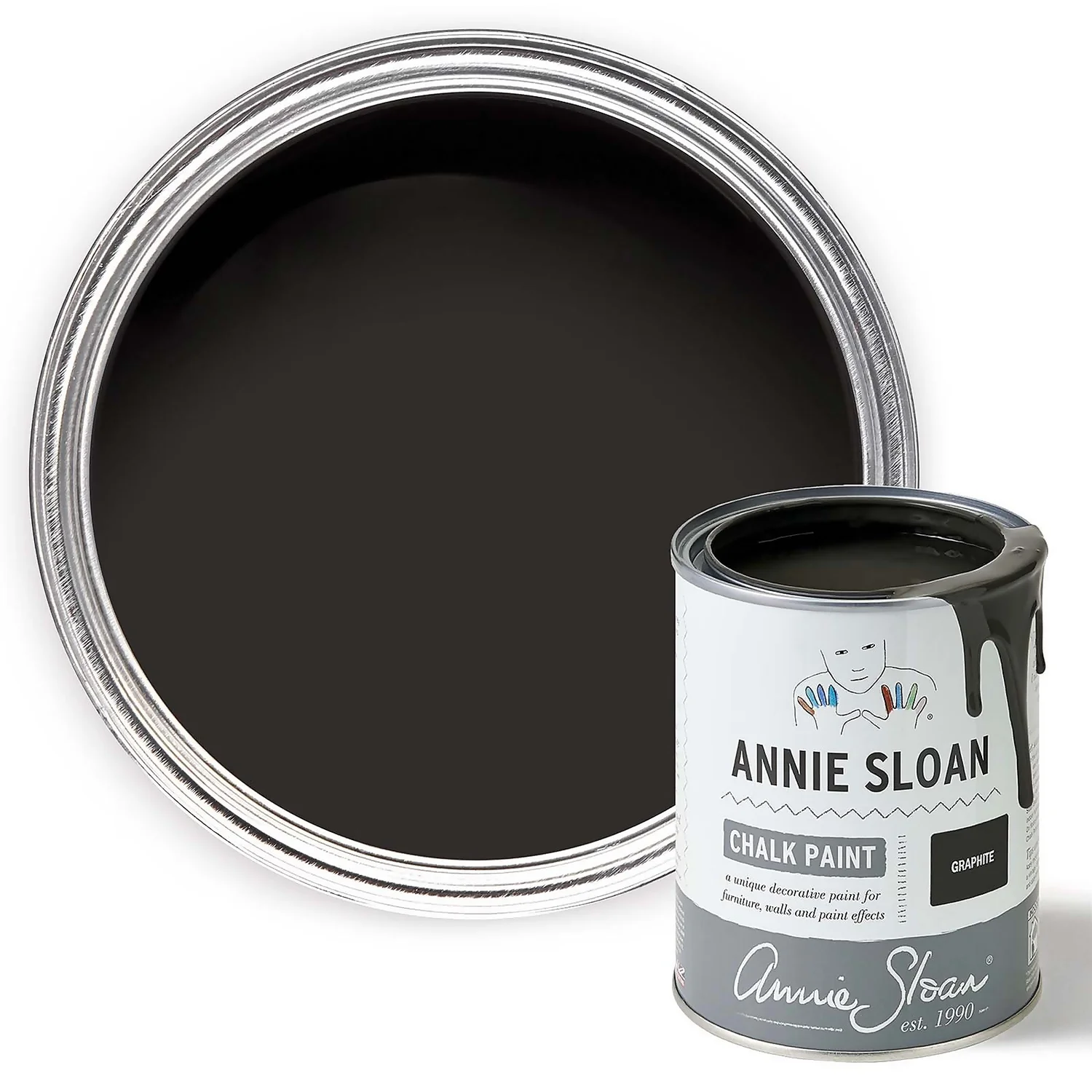Annie Sloan Graphite Chalk Paint - 1L 3 Annie Sloan Graphite Chalk Paint - 1L