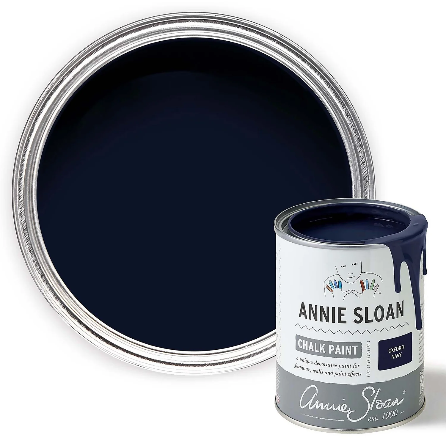 Annie Sloan Oxford Navy Chalk Paint - 1L 3 Annie Sloan Oxford Navy Chalk Paint - 1L