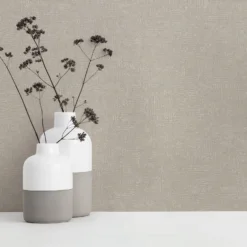 Grandeco Chenille Texture Plain Silver Textured Mid Sheen Wallpaper -Paint Store 13980235 5614998777334599