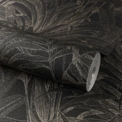 Grandeco Aliare Black Raised Textured Metallic Wallpaper -Paint Store 13980237 1694998777511176