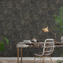 Grandeco Aliare Black Raised Textured Metallic Wallpaper -Paint Store 13980237 1774998777646227