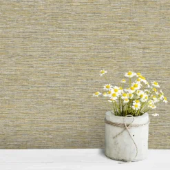 Grandeco Striped Weave Yellow Raised Textured Metallic Wallpaper 10 Grandeco Striped Weave Yellow Raised Textured Metallic Wallpaper -Paint Store 13980240 1484998777678165