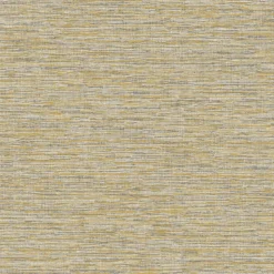 Grandeco Striped Weave Yellow Raised Textured Metallic Wallpaper