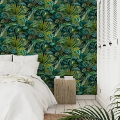 Grandeco Tropical Vista Green Textured Matt Wallpaper 10 Grandeco Tropical Vista Green Textured Matt Wallpaper -Paint Store 13980246 9054998777328920