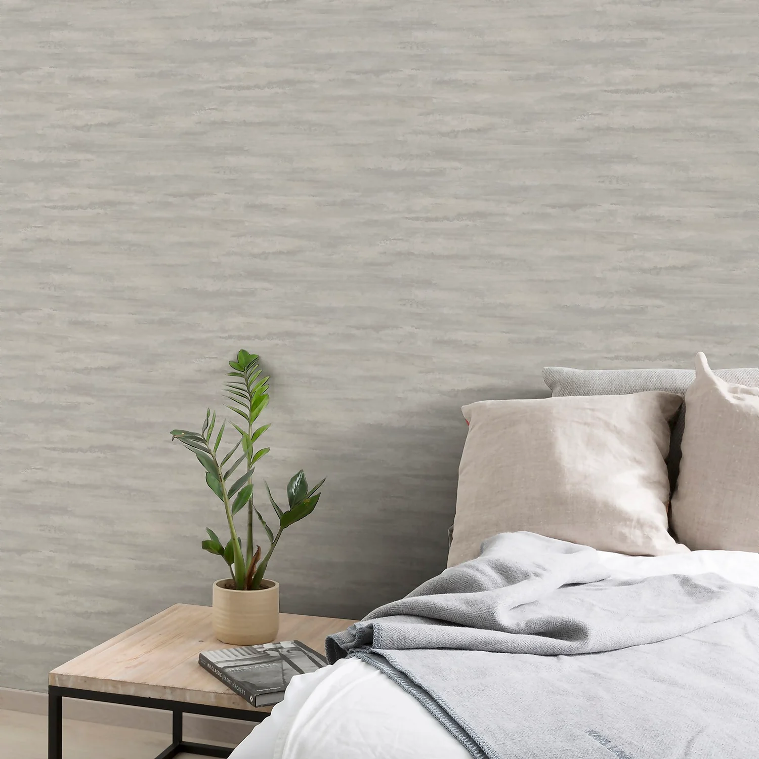 Grandeco Neuhaus Plain Grey Textured Matt Wallpaper 6 Grandeco Neuhaus Plain Grey Textured Matt Wallpaper - Image 4