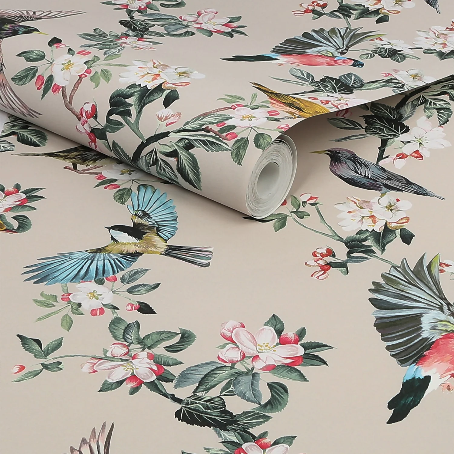 Joules Handford Garden Birds Antique Crème Wallpaper 5 Joules Handford Garden Birds Antique Crème Wallpaper - Image 3