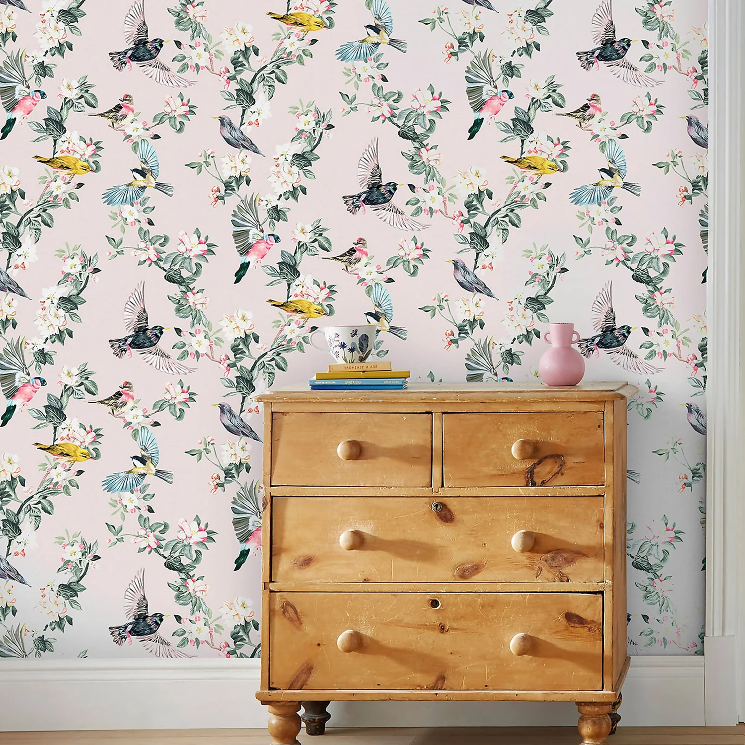 Joules Handford Garden Birds Antique Crème Wallpaper 4 Joules Handford Garden Birds Antique Crème Wallpaper - Image 2