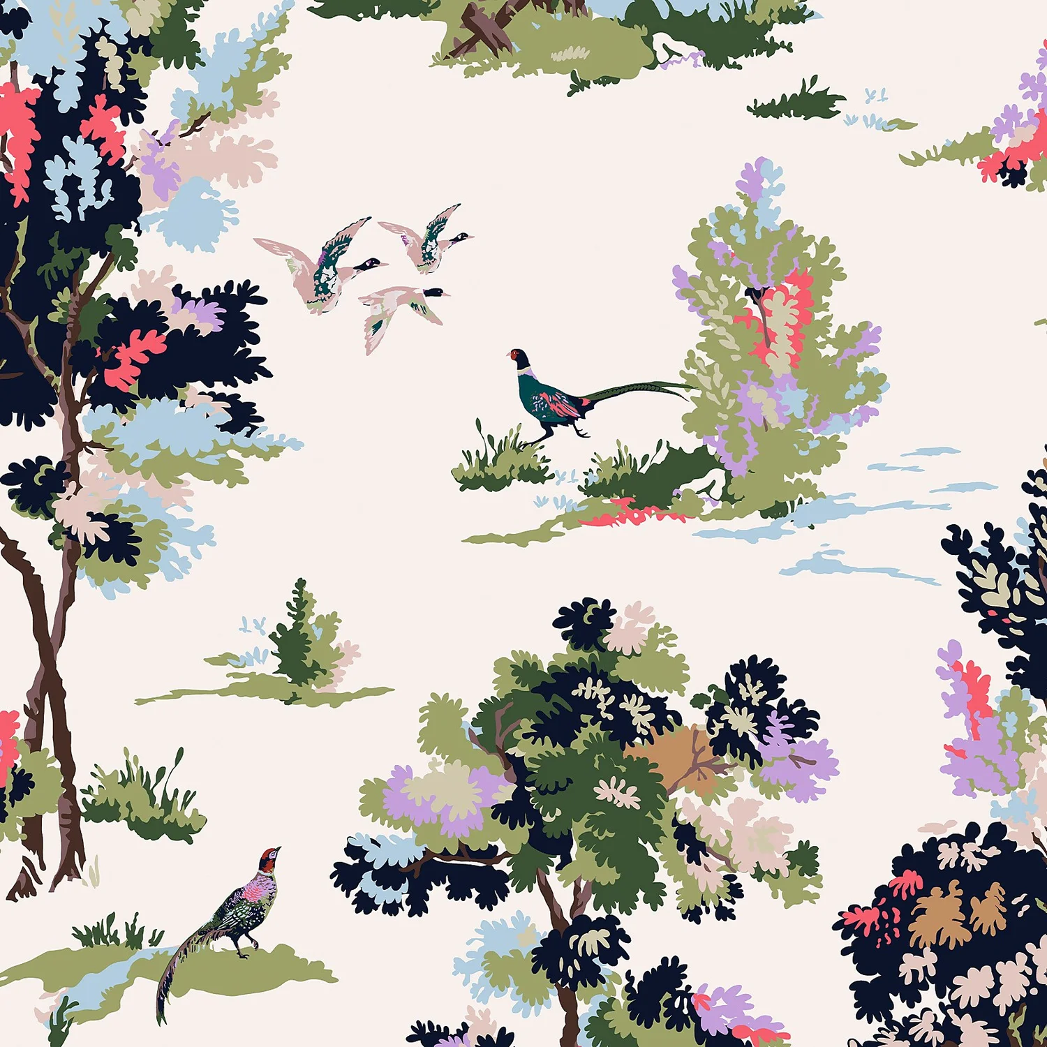 Joules Woodland Scene Dawn Grey Wallpaper 3 Joules Woodland Scene Dawn Grey Wallpaper