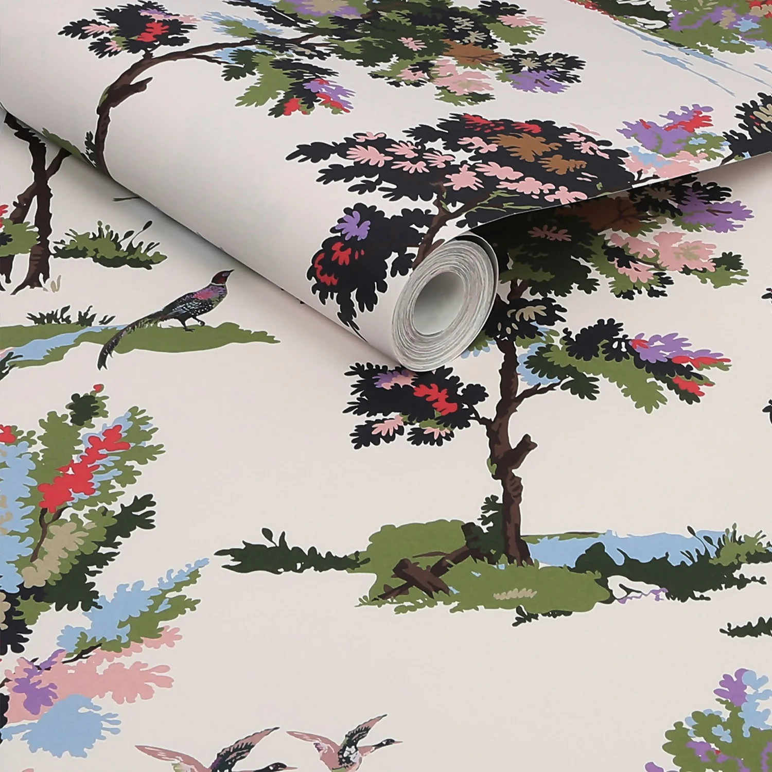 Joules Woodland Scene Dawn Grey Wallpaper 5 Joules Woodland Scene Dawn Grey Wallpaper - Image 3