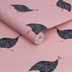 Joules Guinea Fowl Blush Pink Wallpaper 9 Joules Guinea Fowl Blush Pink Wallpaper -Paint Store 13991842 1595003725001208