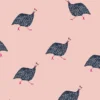 Joules Guinea Fowl Blush Pink Wallpaper -Paint Store 13991842 9725003724785793