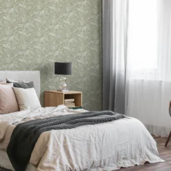 Fresco Artisan Leaf Sage Wallpaper 9 Fresco Artisan Leaf Sage Wallpaper -Paint Store 13991878 1545003725226550